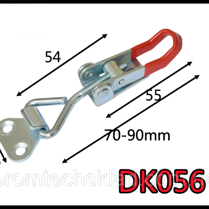 Затискач з оцинкованої сталі DK056 (90х27 мм) Затискач з оцинкованої сталі DK056 (90х27 мм)