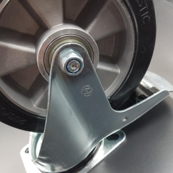 Еластичне Колесо поворотне з гальмом 200 мм Німеччина