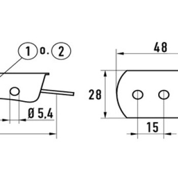 Засувка оцинкована 4/80 (170 х 48 мм)