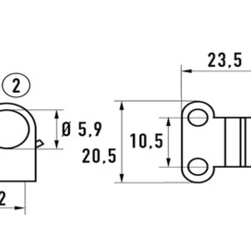Засувка оцинкована 42SP+PC (80,5 х 22 мм)