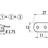 Засувка нержавійка 0/40 A2 AISI 305 (88 х 29 мм)
