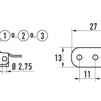 Засувка нержавійка 0/40 A2 AISI 305 (88 х 29 мм)
