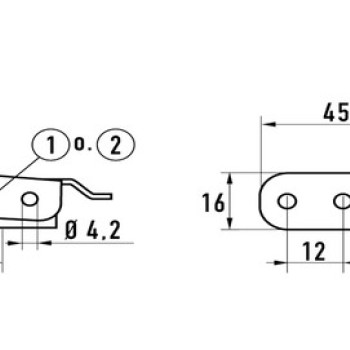 Засувка нержавійка 1/60F A2 AISI 305 (120 х 30 мм)
