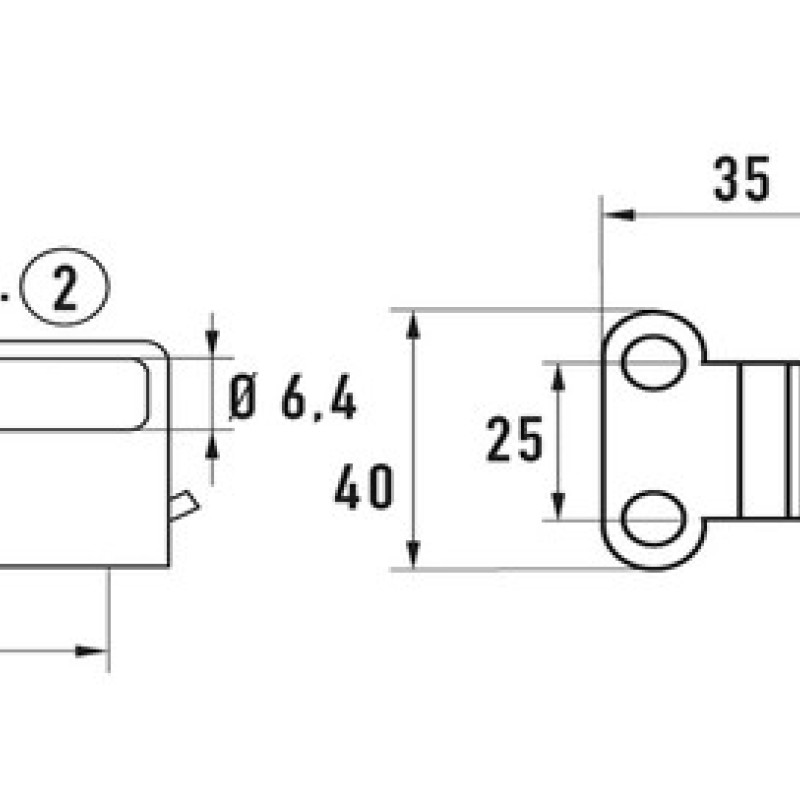 Засувка нержавіюча 44 SP+PC А2 AISI 305 (109 х 40 мм)