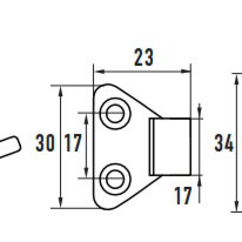 Засувка із нержавіючої сталі 702 S А4 AISI 316 (120-143 x 33 мм)