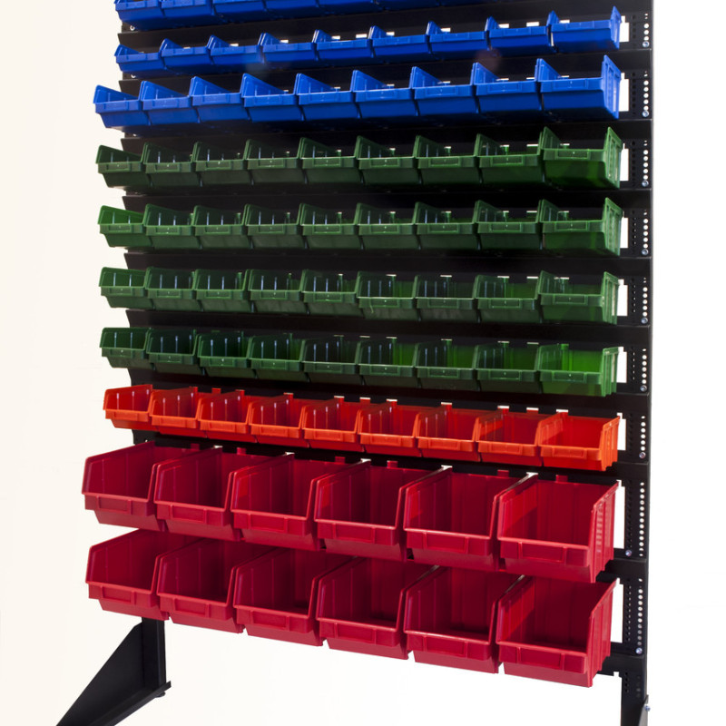 Стійка однобічного стелажу для метизів 1500 мм без ящиків і поперечок