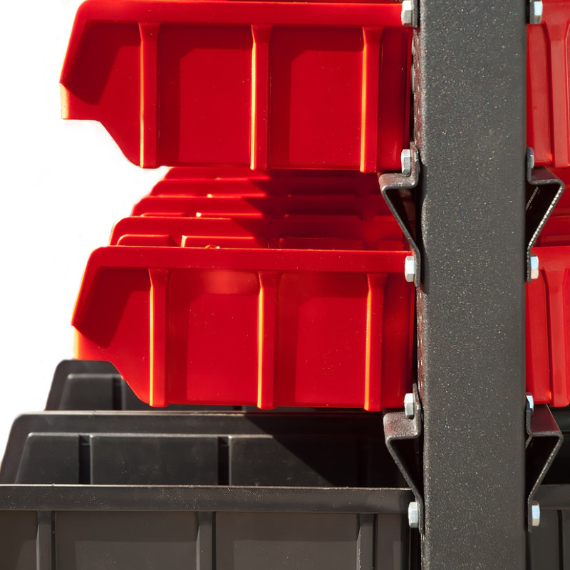 Стійка двостороннього стелажа для метизів 1500 мм без ящиків і поперечок