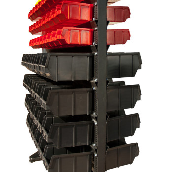 Стійка двостороннього стелажа для метизів 1800 мм без ящиків і поперечин