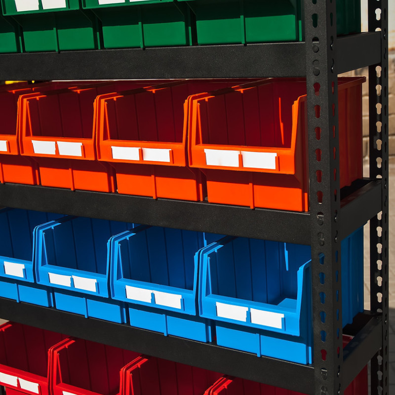 Ящик складкою 700 для зберігання метизів помаранчевий