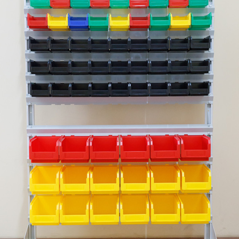 Ящик-контейнер 701 ПРЕМІУМ 230х145х125 мм жовтий для зберігання деталей