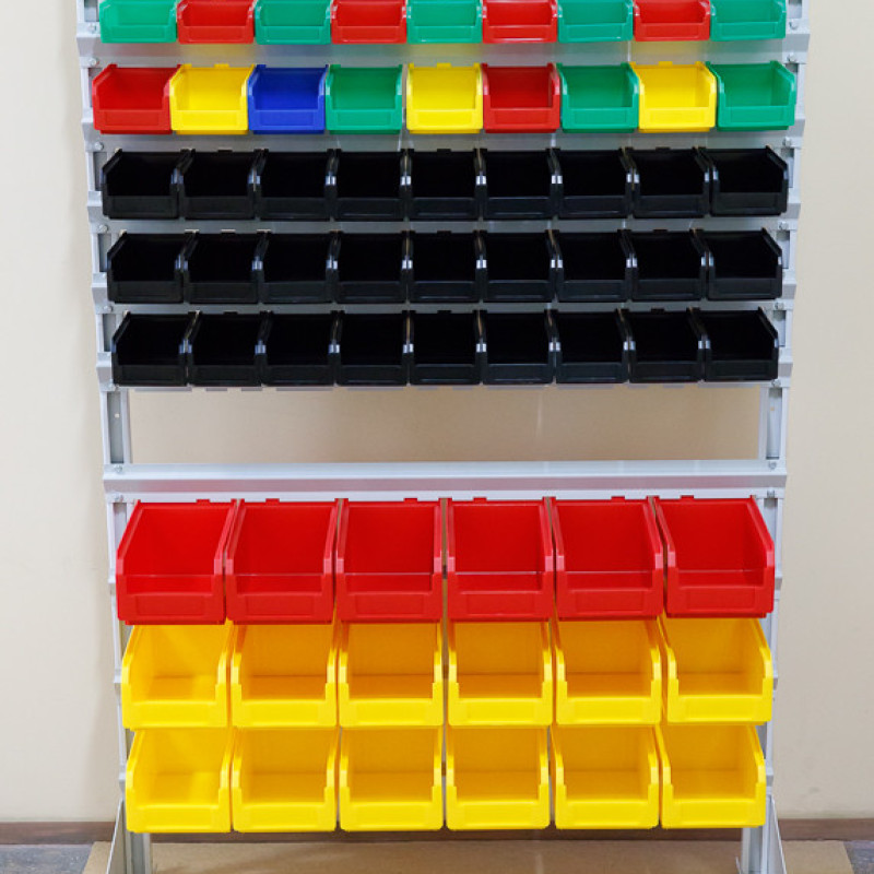 Ящик-контейнер 701 ПРЕМІУМ 230х145х125 мм жовтий для зберігання деталей