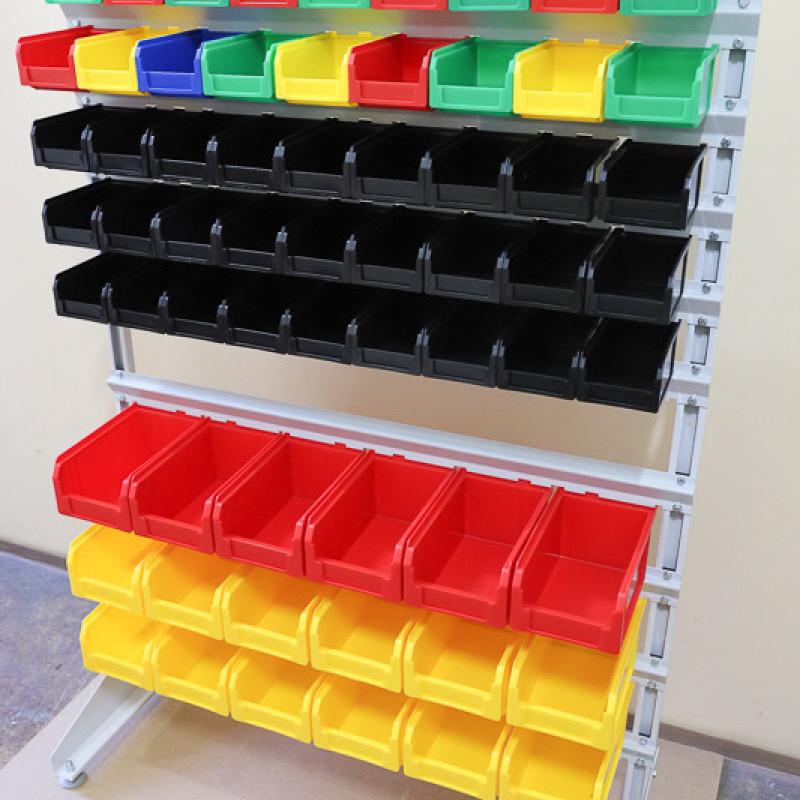 Ящик 701 ПРЕМІУМ 230х145х125 мм червоний для зберігання метизів