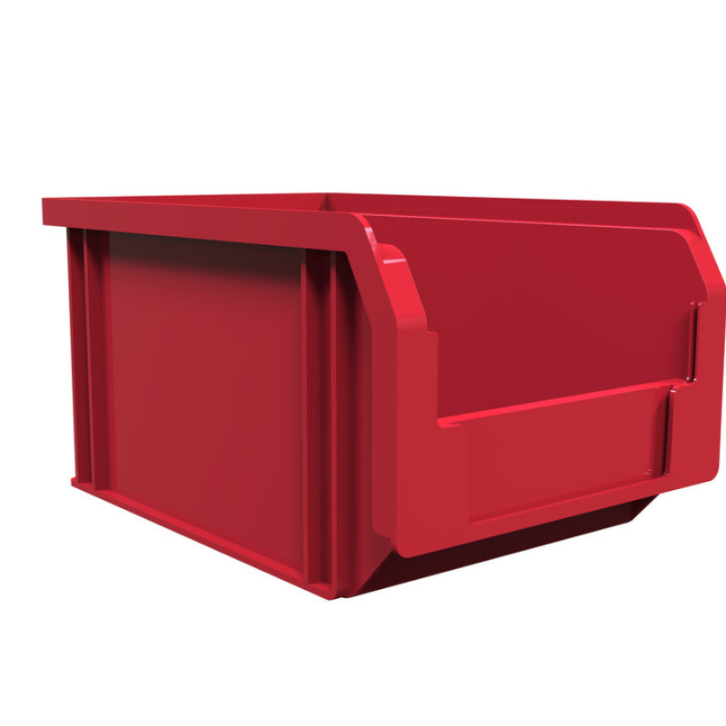 Ящик 701 ПРЕМІУМ 230х145х125 мм червоний для зберігання метизів