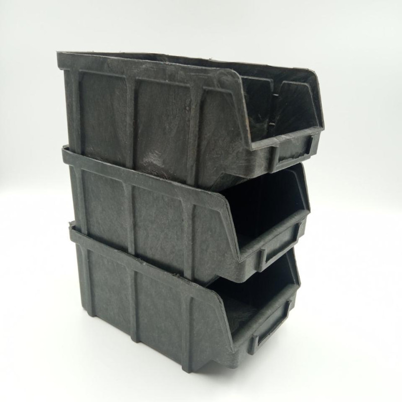 Ящик лоток 702 СТАНДАРТ 155х100х75 мм для зберігання дрібниць чорний