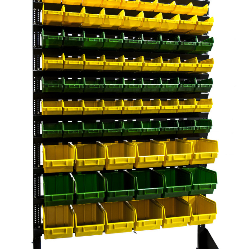 Ящик 703 ПРЕМІУМ 100х100х50 мм для дрібних деталей зелений