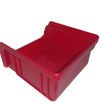 Ящик-лоток 703 преміум 100х100х50 мм для зберігання метизів червоний