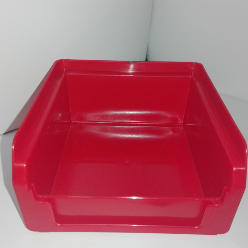 Ящик-лоток 703 преміум 100х100х50 мм для зберігання метизів червоний