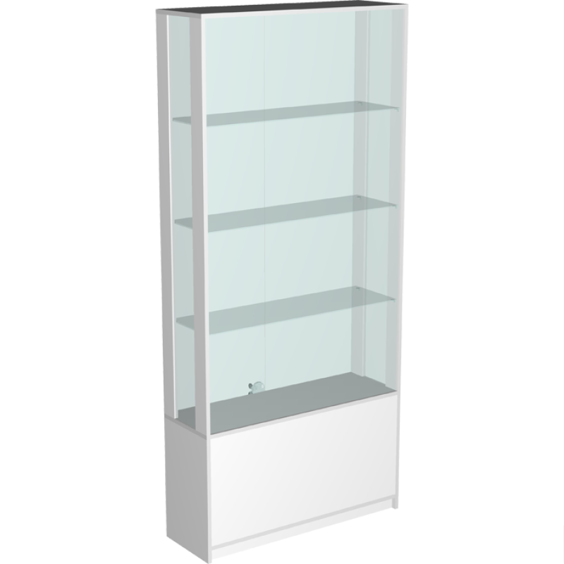 Вітрина торгова з задньою стінкою зі скла