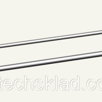 Гачок одинарний з цінникотримачем торговий на ДСП, довжина - 100 мм