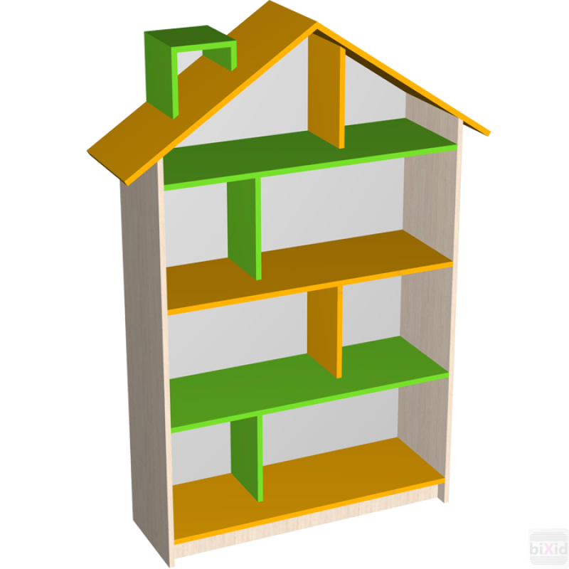 Стелаж для іграшок Будиночок