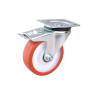 Колеса поворотні з гальмом 100 мм, кульковий підшипник, 200 кг