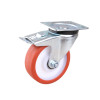 Колесо поворотне з гальмом 125 мм, кульковий, 200 кг