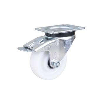 Колеса поворотні з гальмом, кульковий підшипник 100 мм, поліамід (Німеччина),