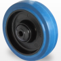 Колесо еластична гума/поліамід 125 мм, підшипник кульковий