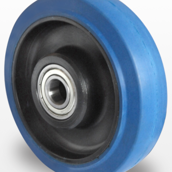 Колесо еластична гума/поліамід 160 мм, підшипник кульковий