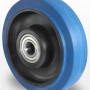 Колесо еластична гума/поліамід 160 мм, підшипник кульковий
