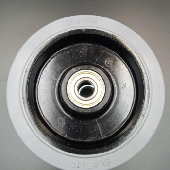 Колесо еластична гума/поліамід 200 мм, підшипник кульковий