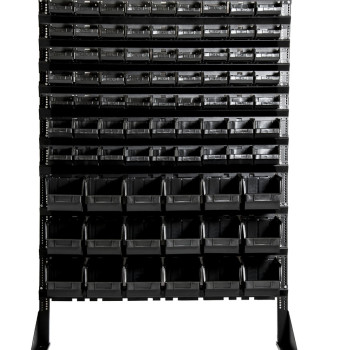 Стелаж складський 1500 мм з лотками для метизів