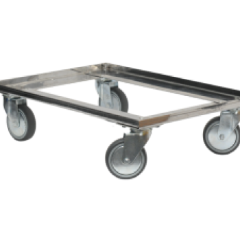 Візок для перевезення ящиків 613x413х140 мм (нержавійка)