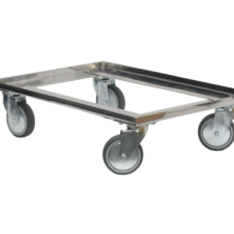 Візок для перевезення ящиків 613x413х140 мм (нержавійка)