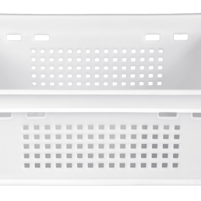 Ящик пластиковий 600*400*200 білий перфорований Е2