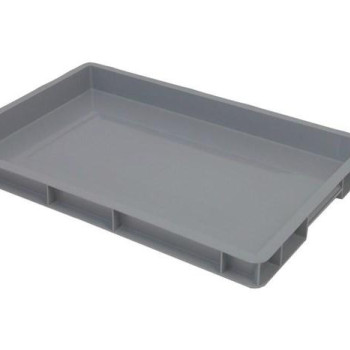 Ящик пластиковий 600х400х50 мм сірий
