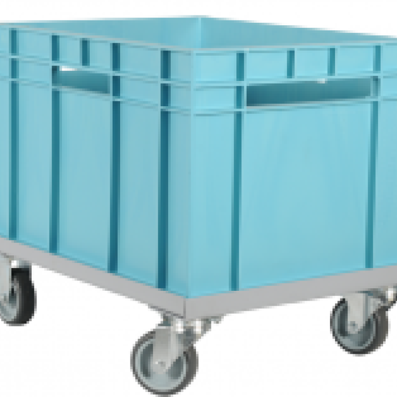 Візок під ящик для молока 453x363х120 мм