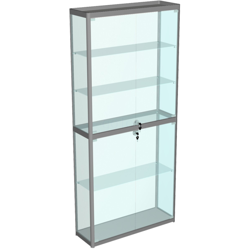 Вітрина без тумби, задня стінка скло