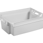 Ящик пластиковий 600х400х200 цілісний білий
