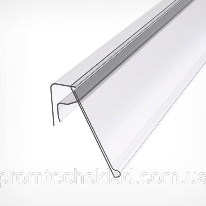 KE39 Цінникотримач для кріплення на кошики з металевих прутів, 1м