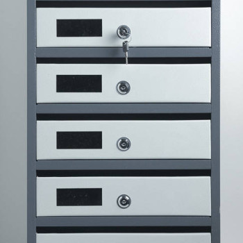 Скриня поштова на 8 квартир із задньою стінкою