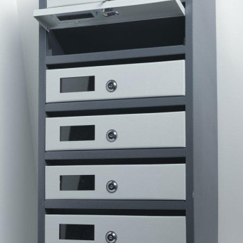 Скриньки поштові від 3 до 10 квартир із задньою стінкою