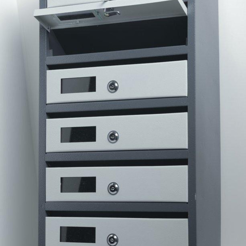 Скриньки поштові від 3 до 10 квартир із задньою стінкою