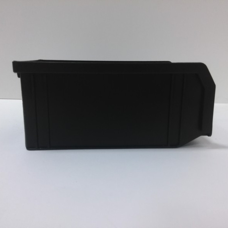 Ящик контейнер 702 ПРЕМІУМ 170х100х70 мм складський для зберігання метизів чорний