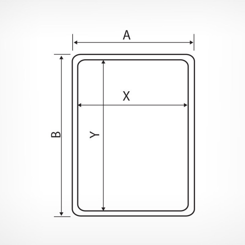 PF - A3 Рамка прозора пластикова Помаранчевий