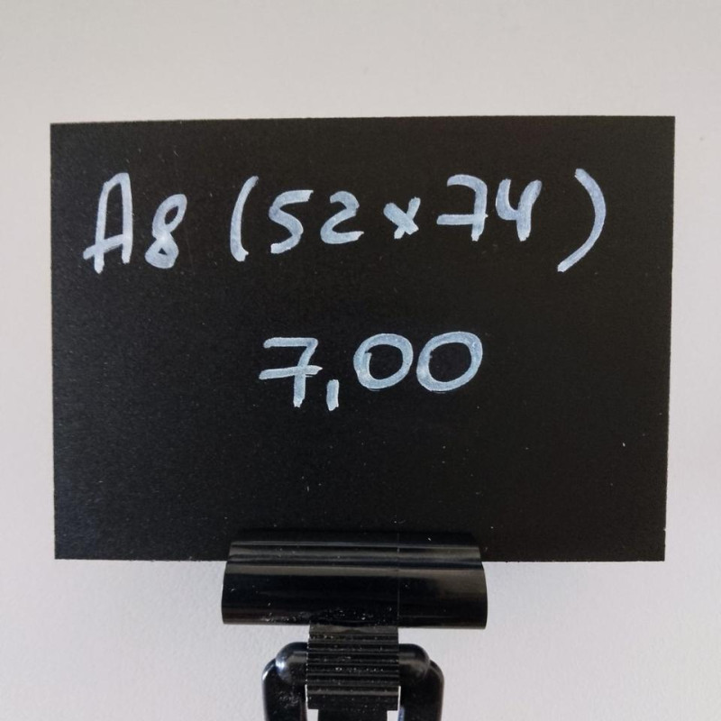 Чорна табличка для нанесення написів А8