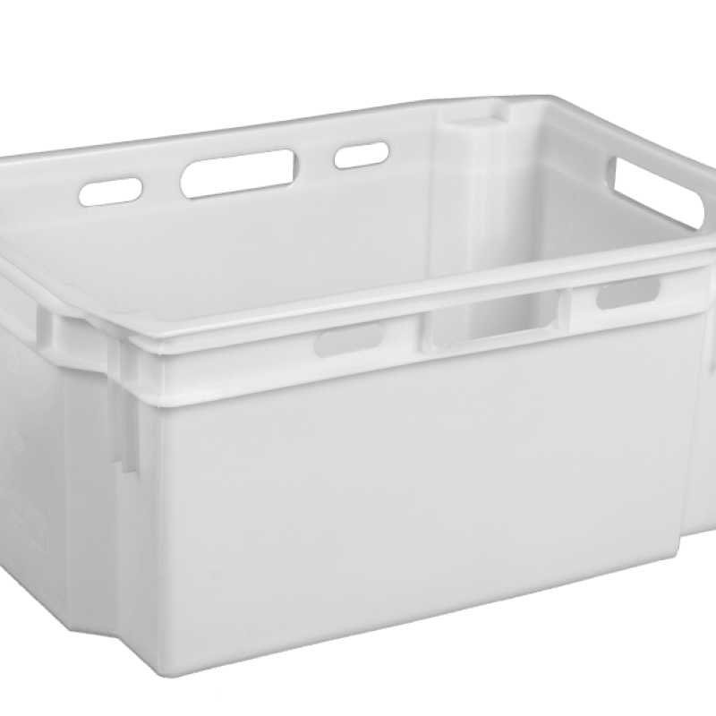 Ящик пластиковий білий 600х400х270 мм