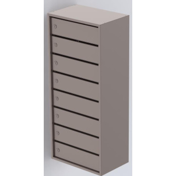 Ящики антивандальні поштові від 5 до 10 квартир із задньою стінкою