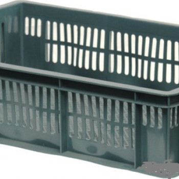 Ящик пластиковий 600х400х140 темний вторинний