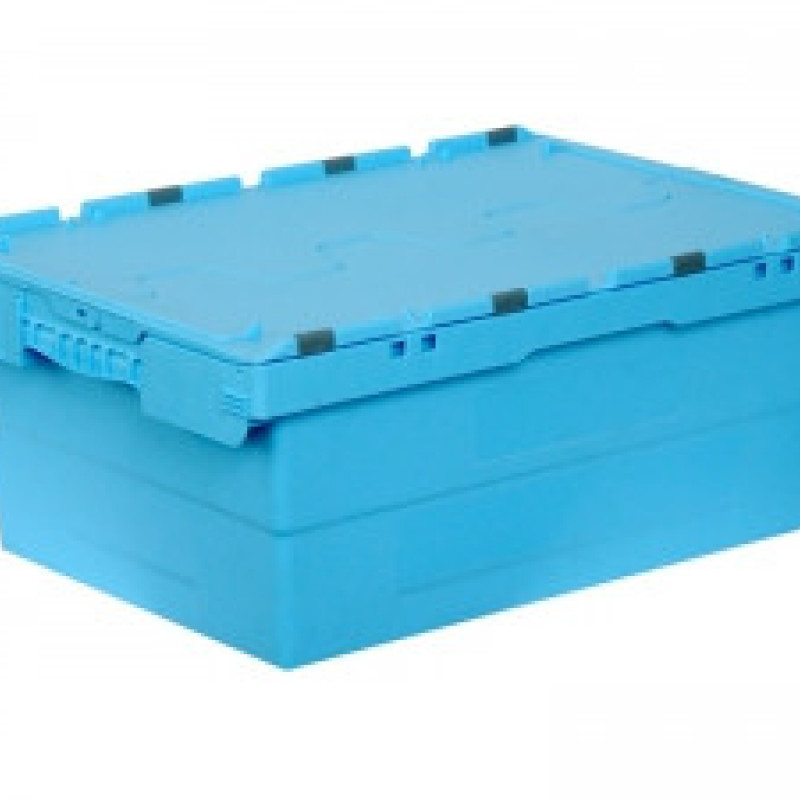 Ящик пластиковий з кришкою  600х400х240 первинний N6423-ALC